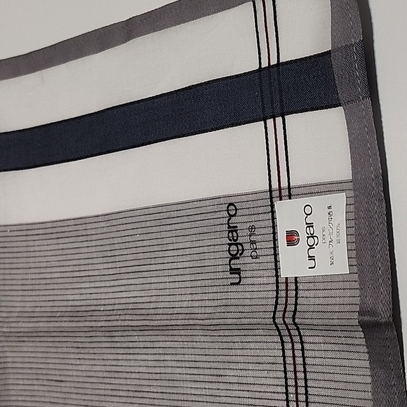 Ungaro Paris Handkerchief Cotton Brandnew Authentic - Picture 3 of 4